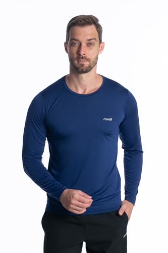 Kit 5 Camiseta Camisa Térmica Masculina Proteção Solar Uv 50+ Manga Longa Dry Fit (BR, Alfa, M, Regu