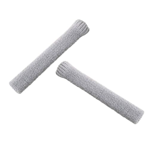 BUTIFULSIC 2pcs Nylon Glass Ear Pads Protective Glasses Leg Covers Eyeglass Temple Tips Spandex Grey Leg Covers for Sunglasses