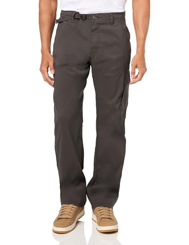 prAna Men's Standard Stretch Zion Pant, Dark Iron, 32x32