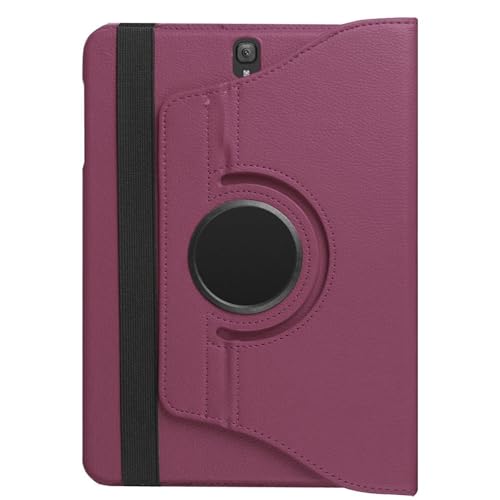 Image of M Cart 360 Degree Rotating Leather Case Cover for Samsung Galaxy Tab S3 9.7 inch (SM-T820 /T825 /T827) 2017 Release (Purple)
