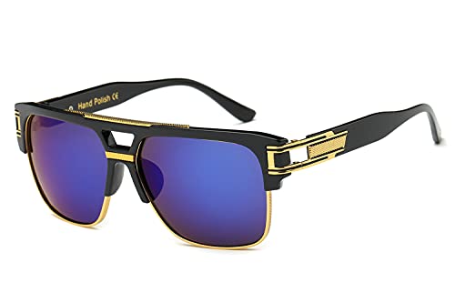 Image of Allt Square Aviator Large Fashion Sunglasses For Men Women Goggle Alloy Frame Glasses