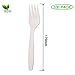 Belinlen 260 Pack Compostable Cutlery Set Plastic Knives Plastic Forks Plastic Spoons Plastic Utensils Eco-Friendly GO GREEN 7