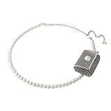 【Ceinture Réglable】Longueur de ceinture :106.5cm; Convient à la taille (64-104 cm); Sac:18*10.6*4cm; Chaîne de métal longue：128cm；Chaîne de métal court：29.3cm