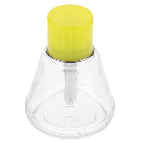 CIYODO Glasflasche mit Pumpe Korrosionsbeständig Langlebig für Nagellackentferner Kosmetik Flüssigkeiten Aluminiumkern Verstärkt Sicher und Elegant für Zuhause und Profi
