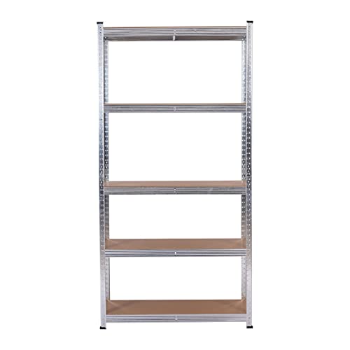 Estantería Metálica 160x90x40 Cm - 4 Baldas MDF, 700 Kg Carga, Para Taller, Garaje O Sótano