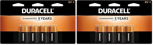 DURACELL Coppertop 9V Battery – 4 Pack