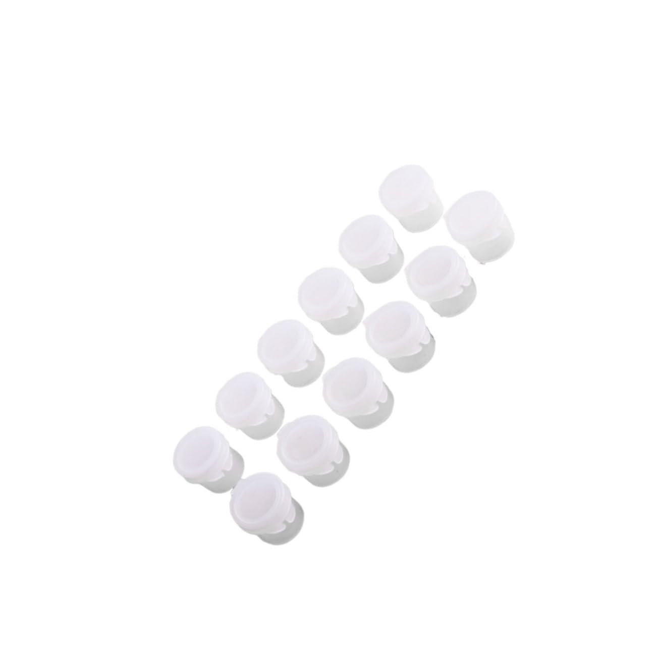 Boîte à Peinture à 6 Grilles 5ml, Plastique Blanc, 50 Pièces