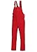 Produktbild BP Workwear Basic 1413-060-81 Latzhose - Verstellbarer Bund - Kunststoff-Clip-Verschlüsse - Reine Baumwolle - Stämmige Passform - Größe: 28 - Farbe: rot