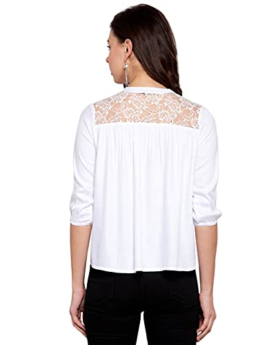 Image of Style Quotient Womens White Regular Top