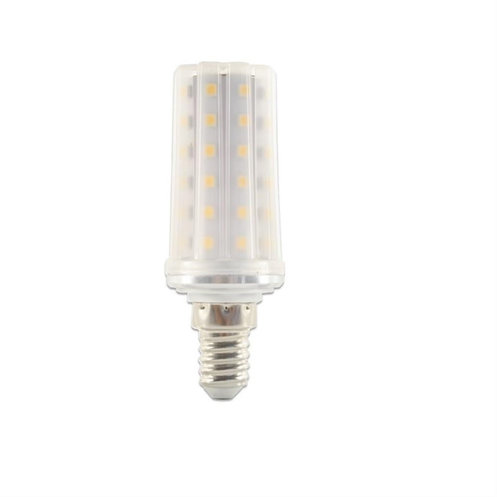 Fengyan Casa Lampadine, Confezione da 12, Lampada a LED Lampadine a mais, AC220V E27/E14 12W/14W/16W Lampadario Candela Lampada a LED Faretto Lampada da casa Domestico Lampada(Warm White,E14 60LEDs 14