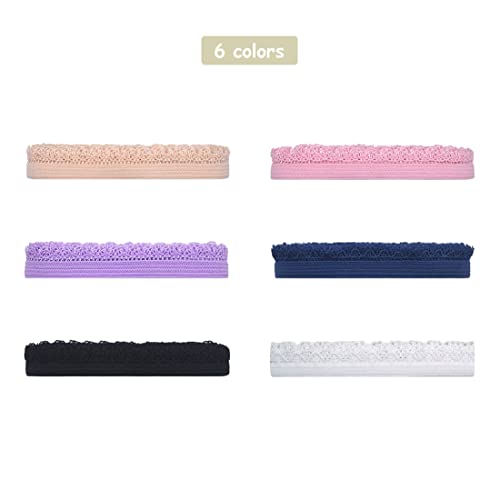 Bristlegrass ELASTIC BAND -8-31 Picot Loop Elastic Band 3/8 Inch Decorative Frilly Lace Spandex Ribbon For Lingerie Underwear Sewing Trim  thumb #1
