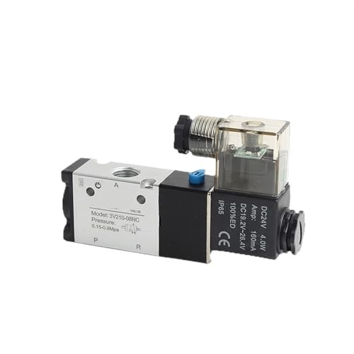 Électrovanne pneumatique 3V110-06-NC normalement fermée DC24V raccord 10 mm