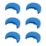 CcHhyyt Cartoon Form Weiche Gummi Knöpfe für Kinder Mädchen Jungen Schrankgriff Schubladen Knöpfe für Kinderzimmer Schränke 6 Stück (Blau Mond)