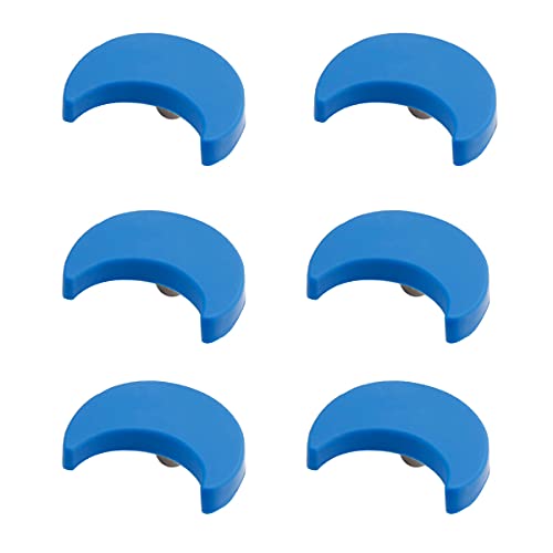 CcHhyyt Cartoon Form Weiche Gummi Knöpfe für Kinder Mädchen Jungen Schrankgriff Schubladen Knöpfe für Kinderzimmer Schränke 6 Stück (Blau Mond)