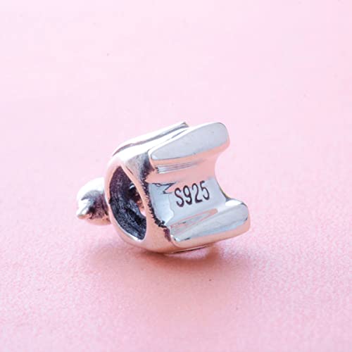 Image of Valentines Day Charm-925 Sterling Silver Kissing Couple, Adoption Symbol, Princess Heart, Cupid's Arrow, Love Birds Pendant Beads, fits European Charms Bracelet, Gifts for Women /Bride /Daughter