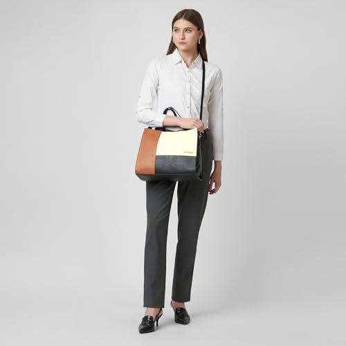 Image of Caprese Jelly Large Satchel Bag for Women with Adjustable & Detachable Strap | Multiple Compartments | Versatile Shoulder, Crossbody & Handheld Bag for Work, Travel, and Everyday Use