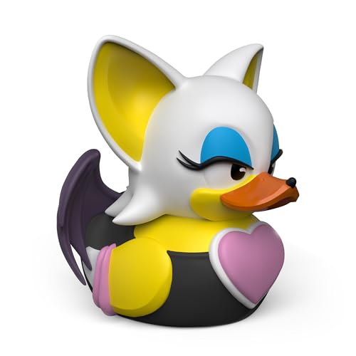 TUBBZ First Edition Rouge The Bat Collectible Vinyl Rubber Duck Figure - Official Sonic The Hedgehog Merchandise - Action TV, Film & Video Games