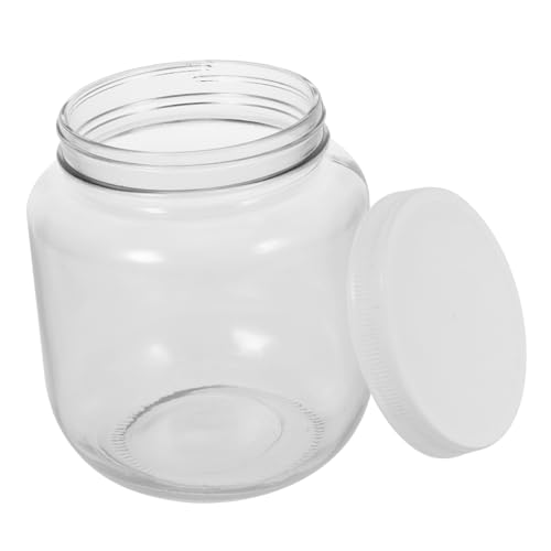 VINTORKY tarro de almacenamiento de vidrio jarra de tarro de albañil conservación masón Contenedores botes cocina botes para cocina contenedor de azúcar de vidrio bote de café el plastico