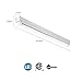 Lithonia Lighting CMNS L23 1LL 840 LED Striplight, 4000K, 12 watts, 120v, 1 Count (Pack of 1), Cool White