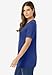 Woman Within Plus Size Perfect Short-Sleeve Scoopneck Tee - 5X, Ultra Blue