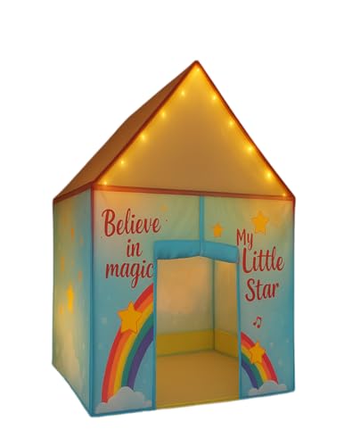 Image of Trocshop Unicorn Tent House for Boys & Girls | Foldable Toy House for Indoor & Outdoor Fun | Tent House for 2+ Years | 75Lx 95Wx 105H cm | Playhouse for Kids | Safe & Portable Kids House Tent - Pink