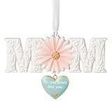 Hallmark Keepsake Christmas Ornament 2022, Love You Mom, Porcelain