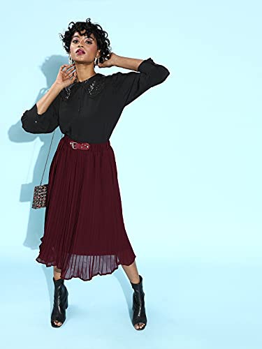 Image of Rare Women's Solid Regular Fit Blouse