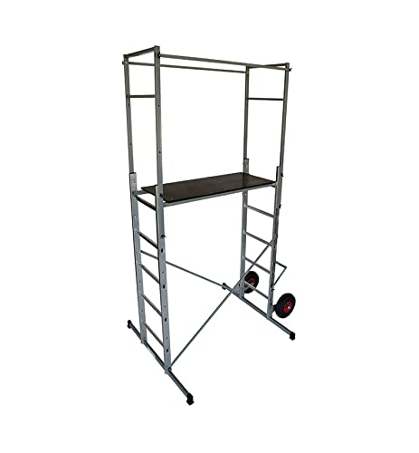 Echafaudage roulant de jardin tout-terrain 1,5m/3,5m en aluminium Selekta H350