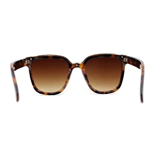 SA106 Womens Metal Brow Line Inset Lens Horn Rim Fashion Sunglasses4