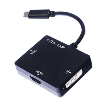 USB-C to HDMI / DVI / VGA Display Adapter