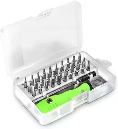 GLAMAXY 32 in 1 Mini Screwdriver Bits Set with Magnetic Flexible Extension Rod Standard Screwdriver Set (Pack of 1) (B0CC2R86X3) Amazon Price History, Amazon Price Tracker