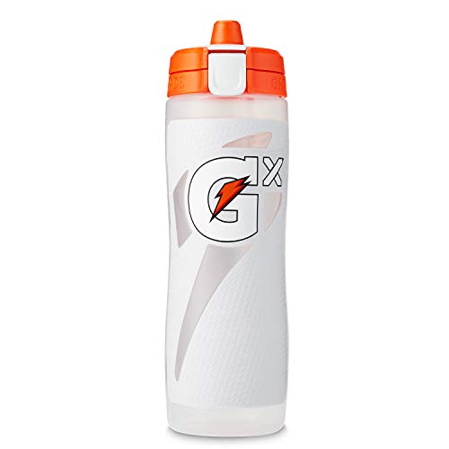 Gatorade Hydration System with Non-Slip Gx Squeeze Bottles & Gx Sports Drink Concentrate Pods (White)