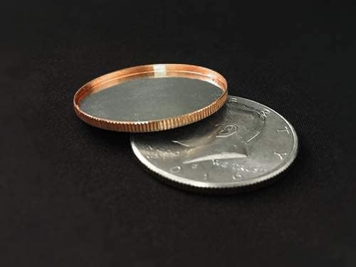 SUMAG 1 pc Magnético Expandido Shell Trucos de magia (medio dólar) monedas aparecen desaparecer accesorios mágicos para magos accesorio de cerca