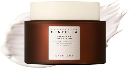 SKIN1004 Probio Cica Enrich Cream 1.69 fl.oz, 50ml, Korean Face Moisturiser, Night Face Cream with Madagascar Centella, Hydrating Moisturizer for Soothing and Strengthening the Skin, Korean Skin Care