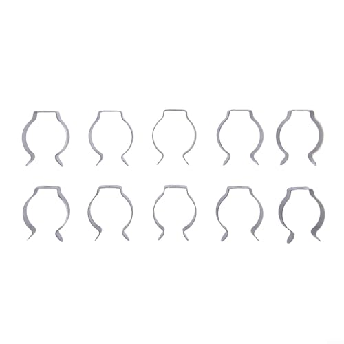 Image of Stainless Steel Tool Spring Terry Clips, Pack of 10, Efficient Tool Organization (25mm)