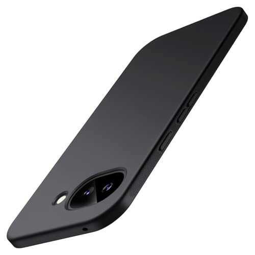 JETech Slim Case for Google Pixel 10a Anti-Slip Grip Soft TPU Protective Phone Cover with Matte Finish Shockproof (Black)