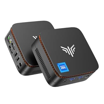 NiPoGi Essenx E1 Mini PC Ιntel Alder Lake-Ν95 (Βeat N5095, fino a 3.4GHz),16GB RAM+512GB M.2 SSD Mini Computer, WiFi 5,Bluetooth4.2, Dual 4K@60Hz Display HDMI2.0 +DP1.4