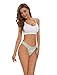 voenxe Seamless Lace Thongs for Women, Cotton Blend No Show Thong Underwear,Ladies Breathable Comfort Panty Soft Laser Cut Undies,Comfy Woman Gym Workout Stretch Tanga