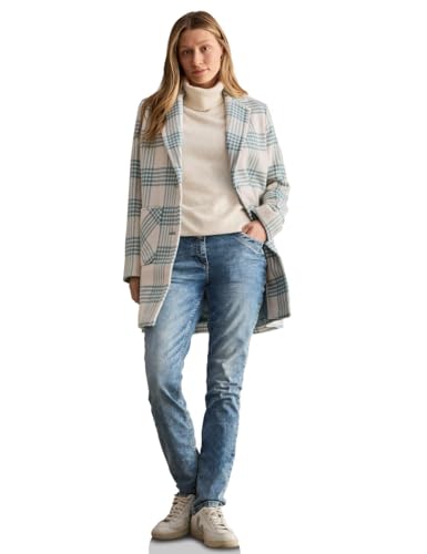 CECIL Damen B101200 Karierter Mantel, Strong Mint, XL