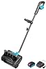 AGT Schneeräumer: 18-V-Akku-Schneebürste & -Schneefräse + Ladegerät, 25 cm, 2.700 U/Min. (Handschneefräse, Handschneefräse mit Akku, Schneeschaufel)