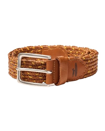johnnie-O Tessuto Stretch Leather Belt