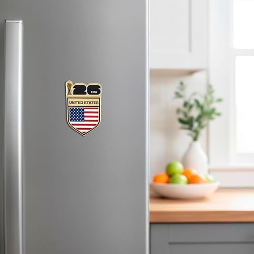 HONAV FIFA World Cup USA Flag Magnet – Officially Licensed FIFA World Cup Magnet – Vibrant Tournament Design – Durable Strong Hold – Perfect for Fridges, Lockers & Collectors - 2
