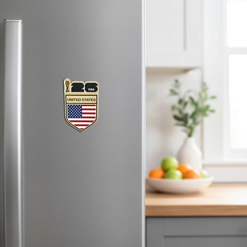 Image of FIFA World Cup Tournament Logo Magnet - Officially Licensed FIFA World Cup Magnet - Vibrant Host City Design - Durable Strong Hold - Perfect for Fridges, Lockers & Collectors