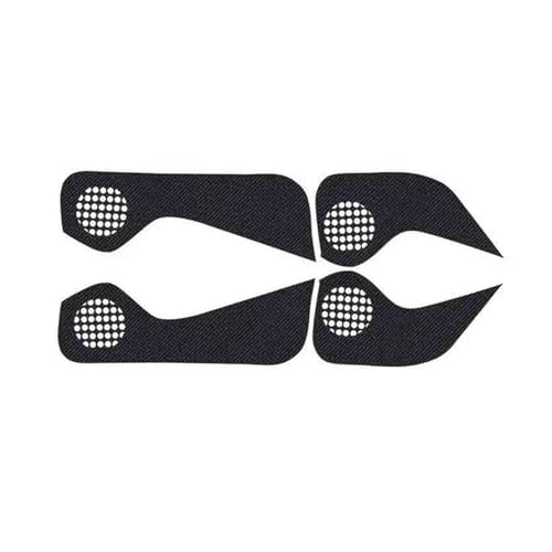 Autocollants en fibre de carbone de voiture : protection anti-coups de pied habitacle