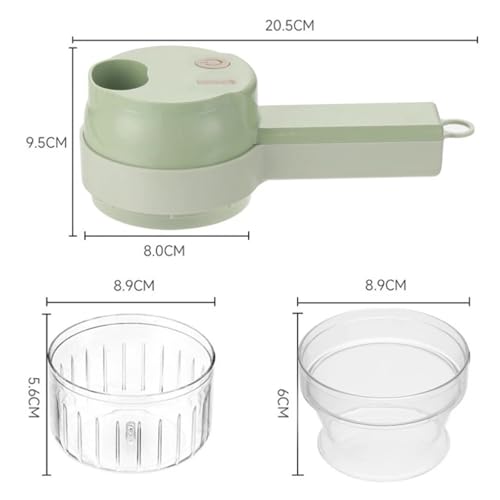 Set 4 en 1 Cortador de Verduras con Ajo y Triturador miniatura 6