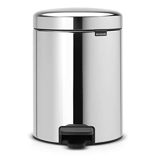 Brabantia Newicon Pedal Bin Newicon 2 x 2 l Brilliant Steel Recycling-Eimer für Zuhause, Mehrfarbig, einzigartig