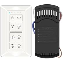 Smart WiFi Universal Ceiling Fan Remote Control Kit for 3-Speed AC Ceiling Fans, Compatible with Alexa, Google Assistant and Smart Life App,No Required Single Pole and Neutral Wire,White