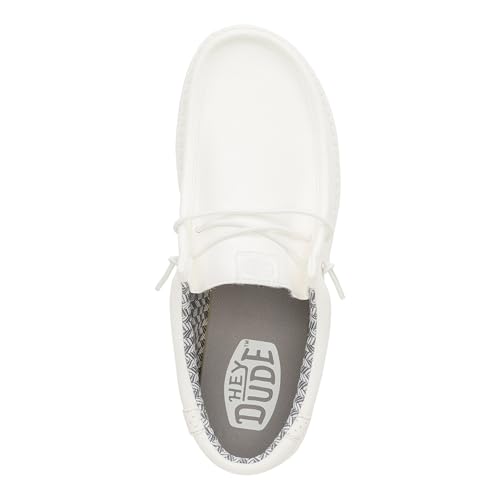 Image of HEYDUDE Wally Classic White /White Men Slip-On