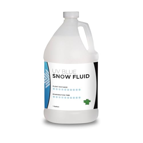 Froggys Flakes - 1 Gallon - Ultraviolet Blue - UV Snow Machine Juice Fluid - Ultra Dry Formula...