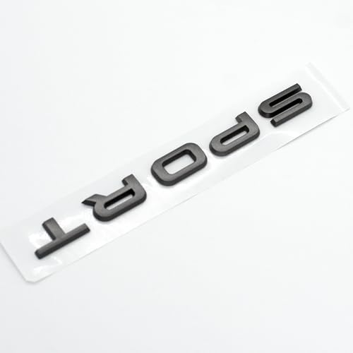 Image of Sonilco Car Sport Logo ABS Letter Emblem Decal Badge Sticker for Rear Trunk - Automotive Decoration Compatible with Range Rover (Gray)